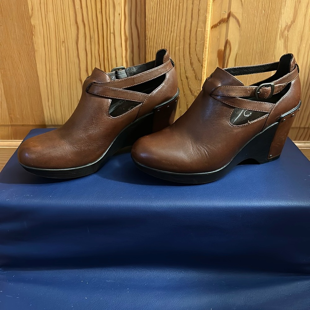 Dansko Franka Brown Wedge Heel